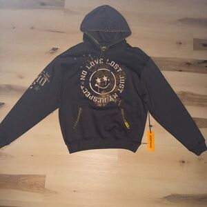 Men's Black Graphic Hoodie